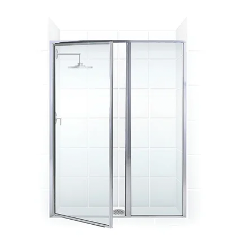 Swap Tub with Shower - c/w 6mm framed glass enclosure, pivot door, std. mixer/shower head