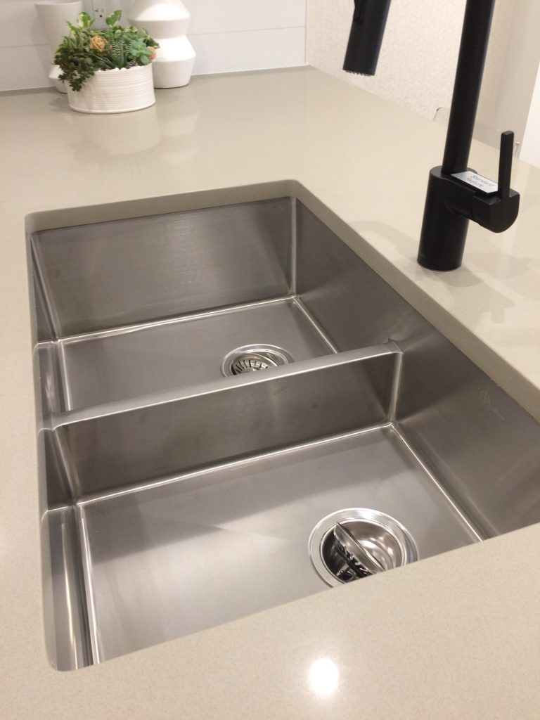 Garden Level 1 Bedroom Units - Upgrade to kitchen sink from single to double sink.